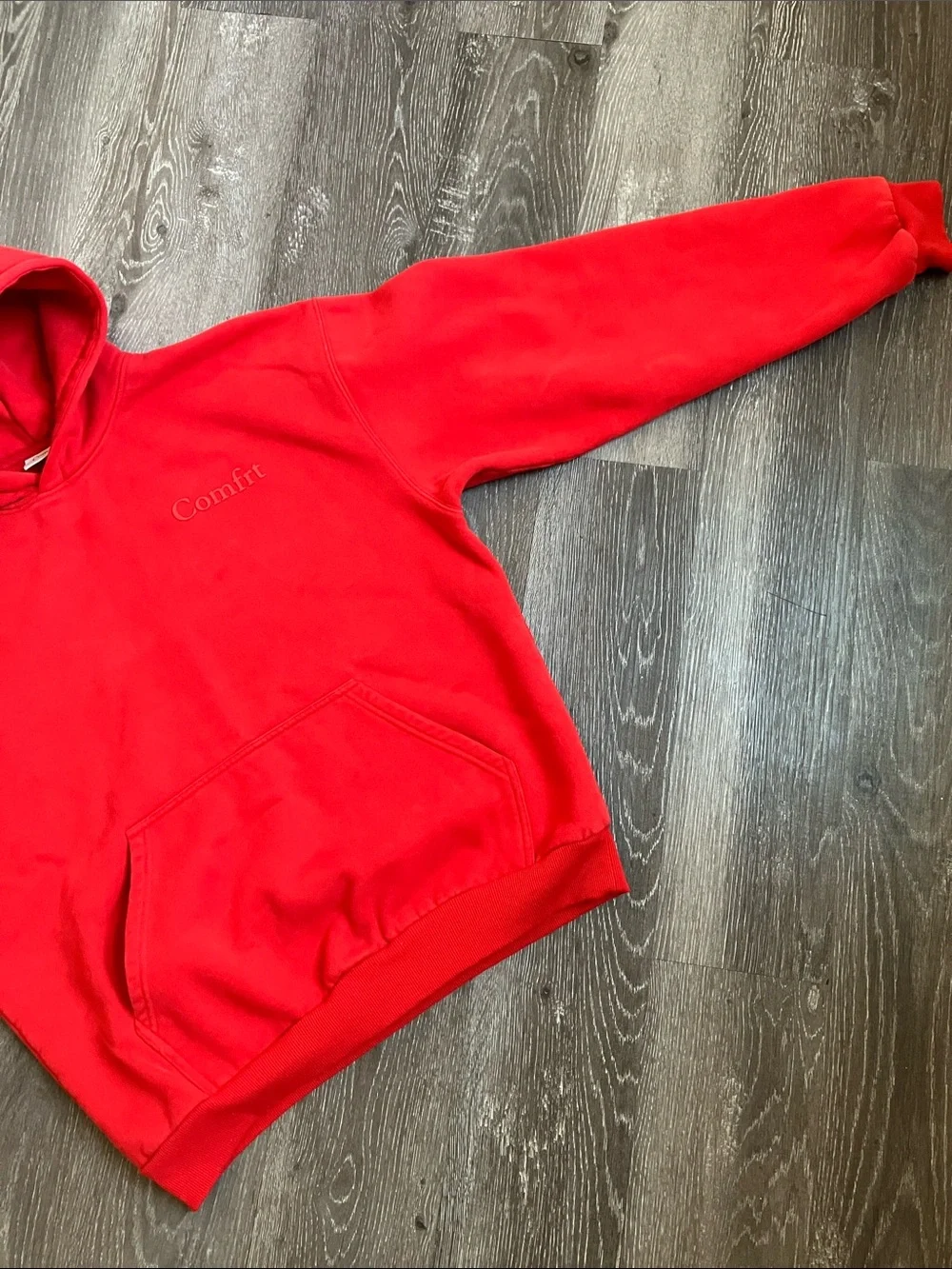 red Comfrt Unisex Adult's Oversized Pullover Hoodie - Picture 12 of 16